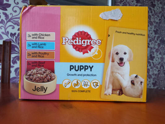 Pedigree puppy growth and outlet protection