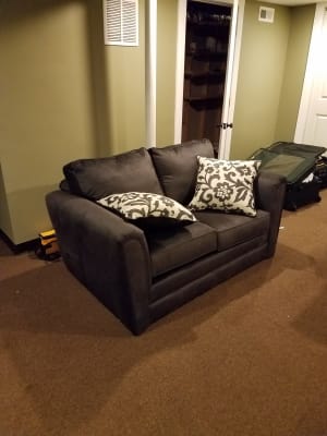 Big lots hotsell flannel charcoal sofa