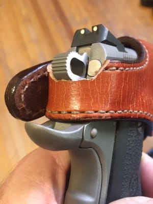 Bianchi 19L Thumbsnap Outside the Waistband Holster Right Hand Glock