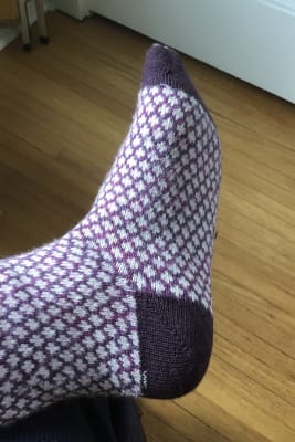 Chaussettes Femme Smartwool – Équipage à Pois Pop-corn – Naturel – Taille Large
