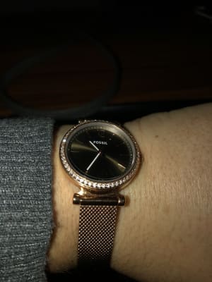 Rose Gold-Tone Stainless Steel Mesh 