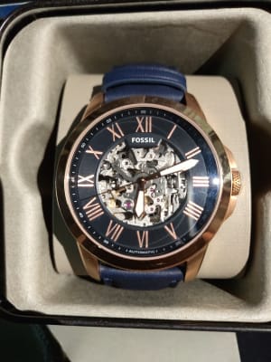Fossil on sale automatic blue