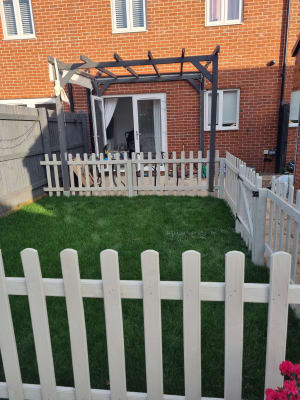 Forest Garden Palisade Round Top Timber Gate 900 X 900 Mm