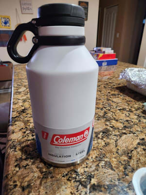 Coleman Black Vacuum Insulated Stainless Steel Growler, 64 Oz.