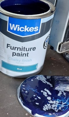 Wickes Flat Matt Furniture Paint - White - 750ml