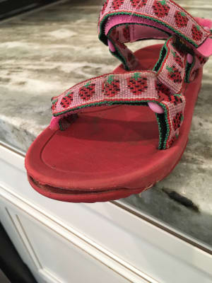 Strawberry tevas top