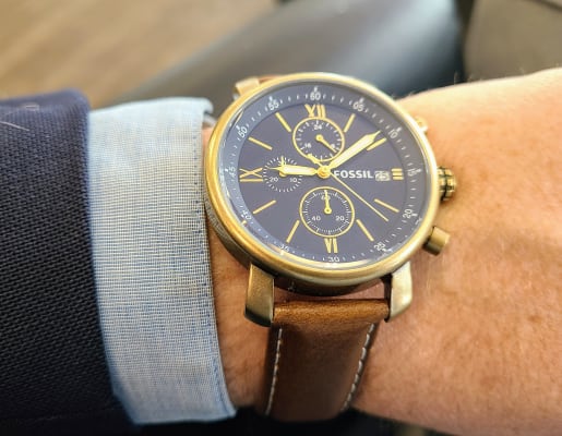 Rhett chronograph fossil deals