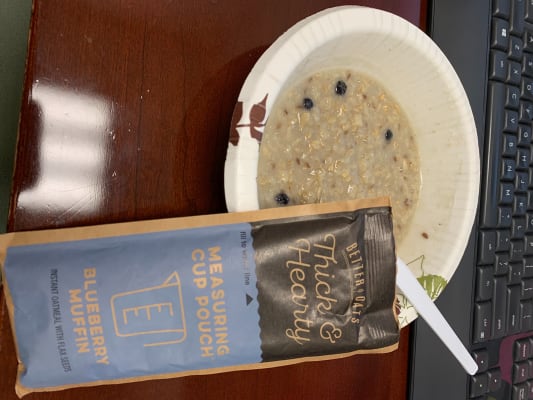 Better Oats® Thick & Hearty Blueberry Muffin Instant Oatmeal with Flax  Seeds 10 ct Pouches, Oatmeal & Hot Cereal