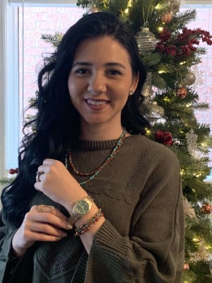 Scarlette Mini Three-Hand Date Gold 