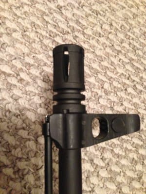 TAPCO M16 Style Flash Hider M14x1 LH Thread AK-47 Steel Matte
