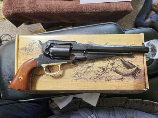 美品！HWS NEW MODEL ARMY REVOLVER Uberti 1858 Remington New Model Army Black Powder Revolver