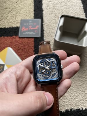 Inscription Automatic Brown Leather 