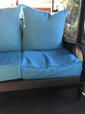 Real Living Maui Blue Deep Back & Seat Cushion Set 