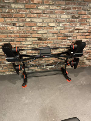Bowflex curl bar 2025 stand