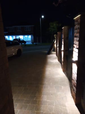 Luceco led grey exterior flat wall light cheap