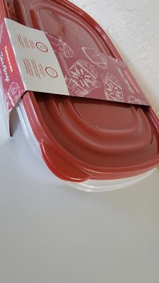 Rubbermaid TakeAlong 2pk 1gal Plastic Rectangle Food Storage Containers -  Ruby Red