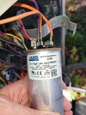 CPT00669 - Trane CPT00669 - 45/7.5mfd 440v Rnd Run Capacitor