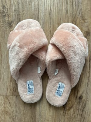 Cozy Faux Fur Slide Slippers for Women Old Navy