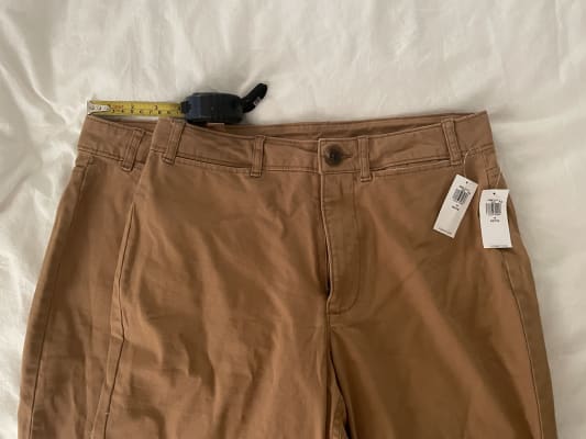 High-Waisted Wide-Leg Cropped Chino Pants, Old Navy