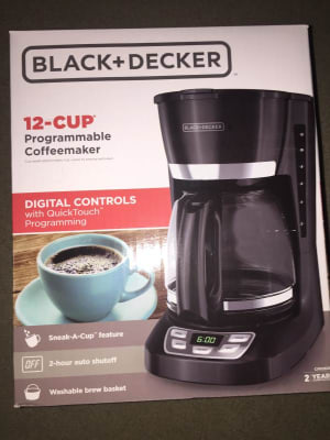 Black and Decker 12-cup Program Coffee Maker - On Sale - Bed Bath & Beyond  - 9442598