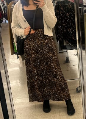 Leopard skirt deals old navy