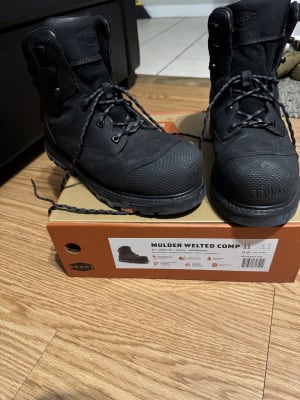 Brunt Men's Mulder WP CT EH Safety Boots - Black | elliottsboots