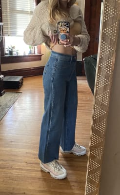 Sky High Wide-Leg Jeans With Washwell 