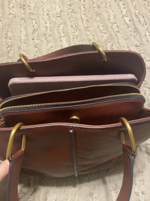 Fossil Lane Satchel Brown 2024 towncentervb