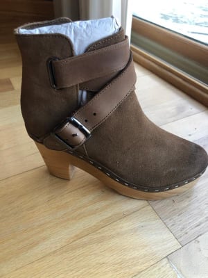 Free People Bungalow Clog Ankle Boot Women s Shoes in Portobello Buckle
