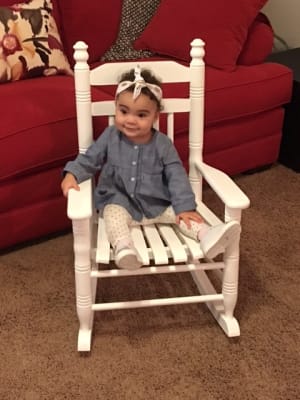 White Slat Child Rocking Chair Cracker Barrel