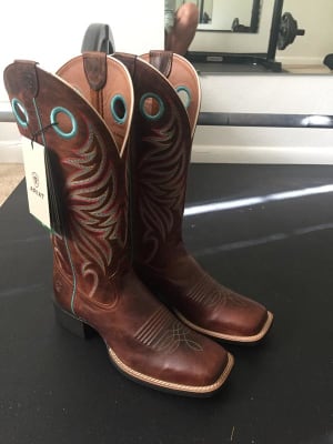 Ariat women's round up ryder western boots sales