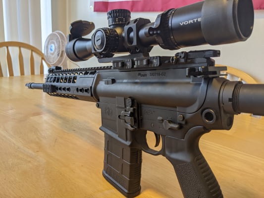 American Defense Recon QD Extended 1-Piece Cantilever Picatinny Scope