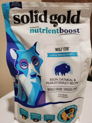 Solid gold wolf cub bison & oatmeal puppy formula hot sale