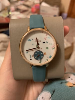 Caribbean Teal Leather Watch 