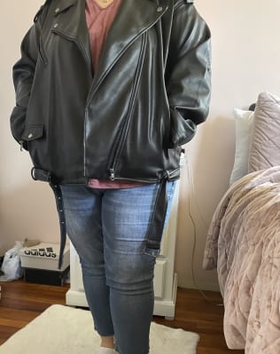 Faux Leather Moto Jacket