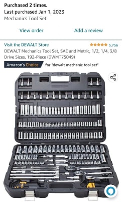 Murdoch s DEWALT 192 Piece Mechanics Tool Set