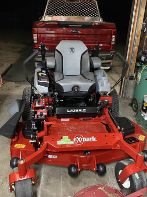 Exmark lazer sales z deck leveling