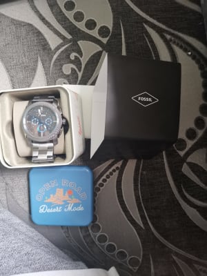 Fossil Machine Chronograph Smoke Stainless Steel Watch 2024