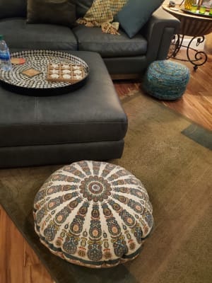 large pillow ottoman