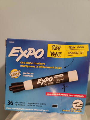 36 pk. - Expo Fine Point Dry Erase Markers - Black