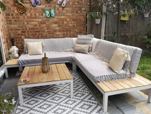 Homebase l on sale shaped sofa