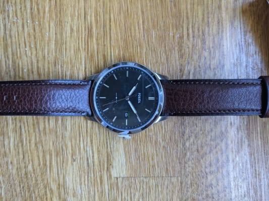 Dark Brown Eco Leather Watch 