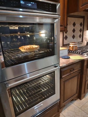 kitchenaid black double oven