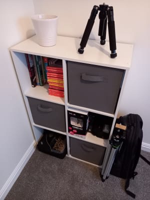 Compact Cube 3x2 Storage Unit White Homebase