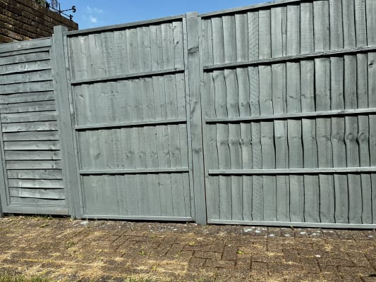 Sage green fence paint sale
