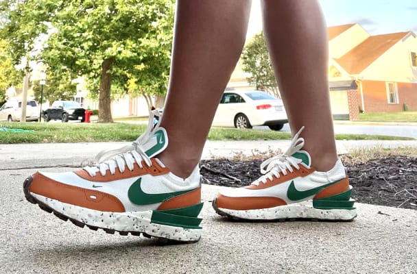 Green orange nike shoes clearance