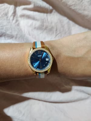 Scarlette Mini Three-Hand Date Striped 