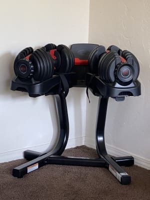 Details about   Bowflex SelectTech Dumbbell Stand with Media Rack 