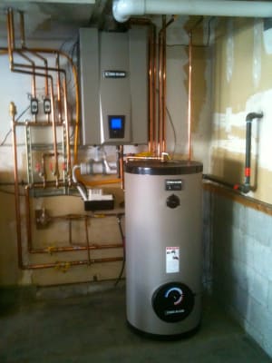 633-500-001 - Weil-McLain 633-500-001 - Aqua-Plus 45 Pewter Indirect Water  Heater