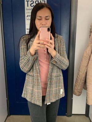 Patterned Boyfriend Blazer for Women Old Navy